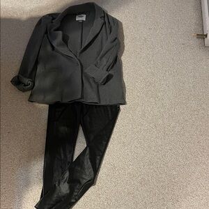 Stylish Black Blazer and Pants Set
